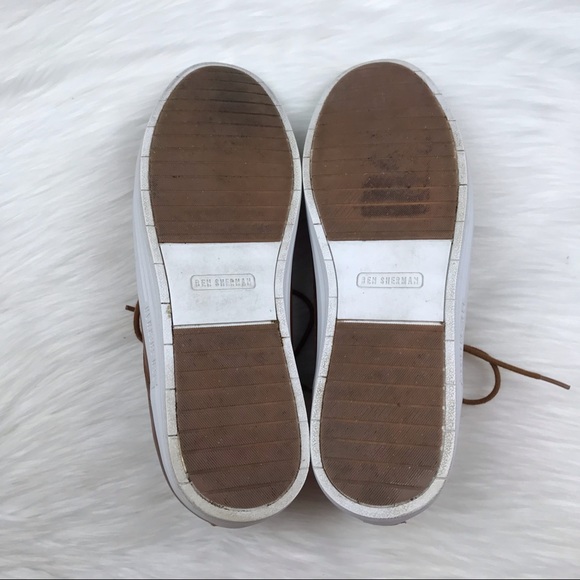 Ben Sherman Preston Oxford Sneaker Tan Size 11 EUC - Picture 6 of 8